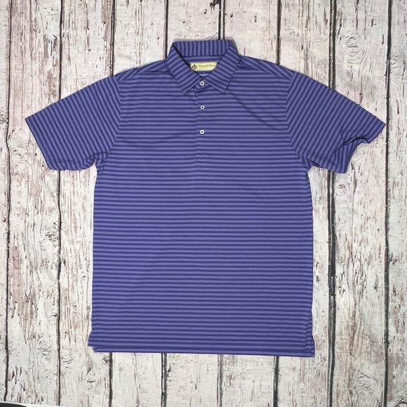 Donald Ross Golf Club Mens Purple Short Sleeve Preppy Shirt - Picture 1 of 5
